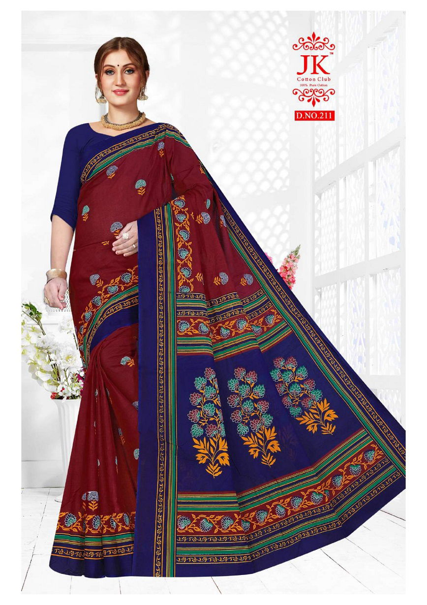 Jk Bahubali 2 Latest party Wear Cotton Saree Collection